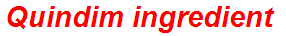 Quindim ingredient