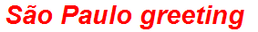 São Paulo greeting
