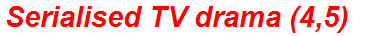 Serialised TV drama (4,5)
