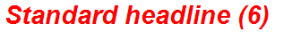 Standard headline (6)