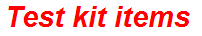 Test kit items