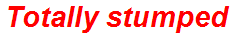 Totally stumped