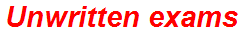 Unwritten exams