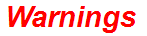 Warnings