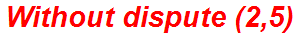 Without dispute (2,5)