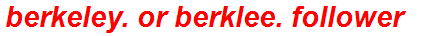 berkeley. or berklee. follower