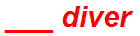 ___ diver