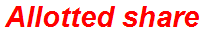 Allotted share