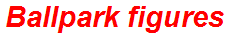 Ballpark figures
