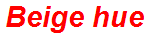 Beige hue