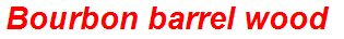 Bourbon barrel wood