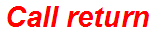 Call return