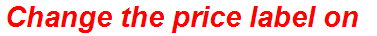 Change the price label on
