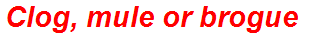 Clog, mule or brogue