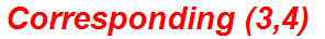 Corresponding (3,4)