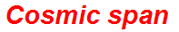 Cosmic span