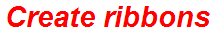 Create ribbons
