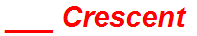 ___ Crescent