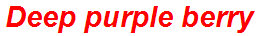 Deep purple berry