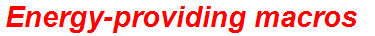 Energy-providing macros