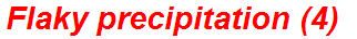 Flaky precipitation (4)