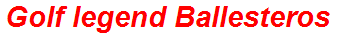 Golf legend Ballesteros
