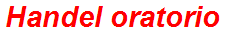 Handel oratorio