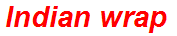 Indian wrap