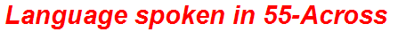 Language spoken in 55-Across
