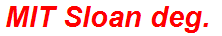 MIT Sloan deg.