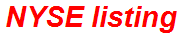 NYSE listing