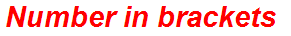 Number in brackets