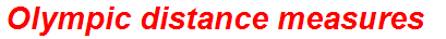 Olympic distance measures