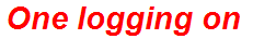 One logging on