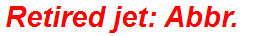 Retired jet: Abbr.