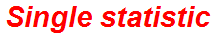 Single statistic