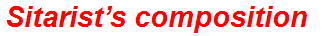 Sitarist’s composition