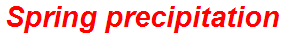 Spring precipitation