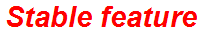 Stable feature