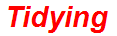 Tidying
