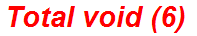 Total void (6)