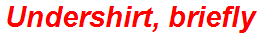 Undershirt, briefly