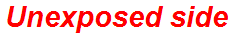 Unexposed side