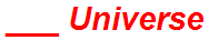 ___ Universe