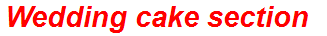 Wedding cake section