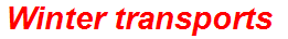 Winter transports