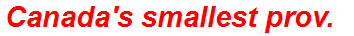 Canada's smallest prov.