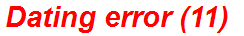 Dating error (11)