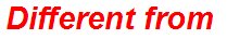 Different from