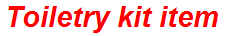 Toiletry kit item